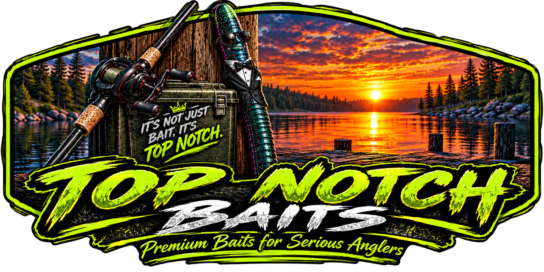 Top Notch Baits stick bait logo